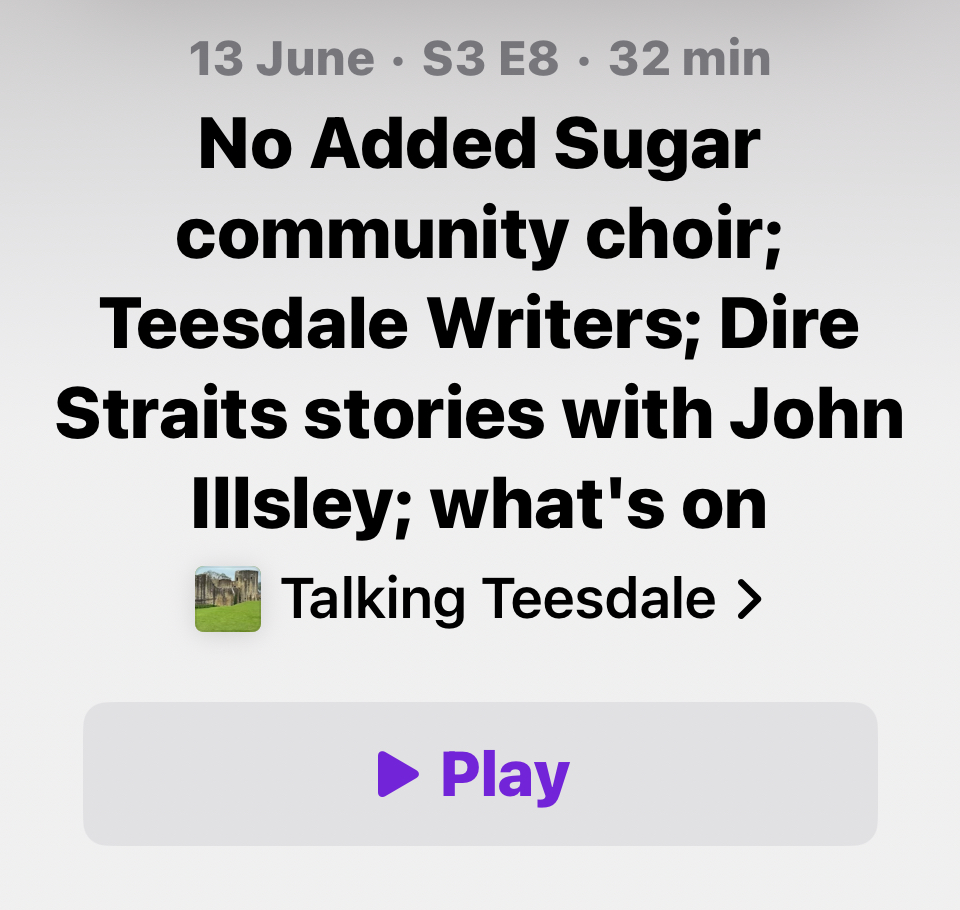 Eclectic writers – Talking Teesdale podcast interview